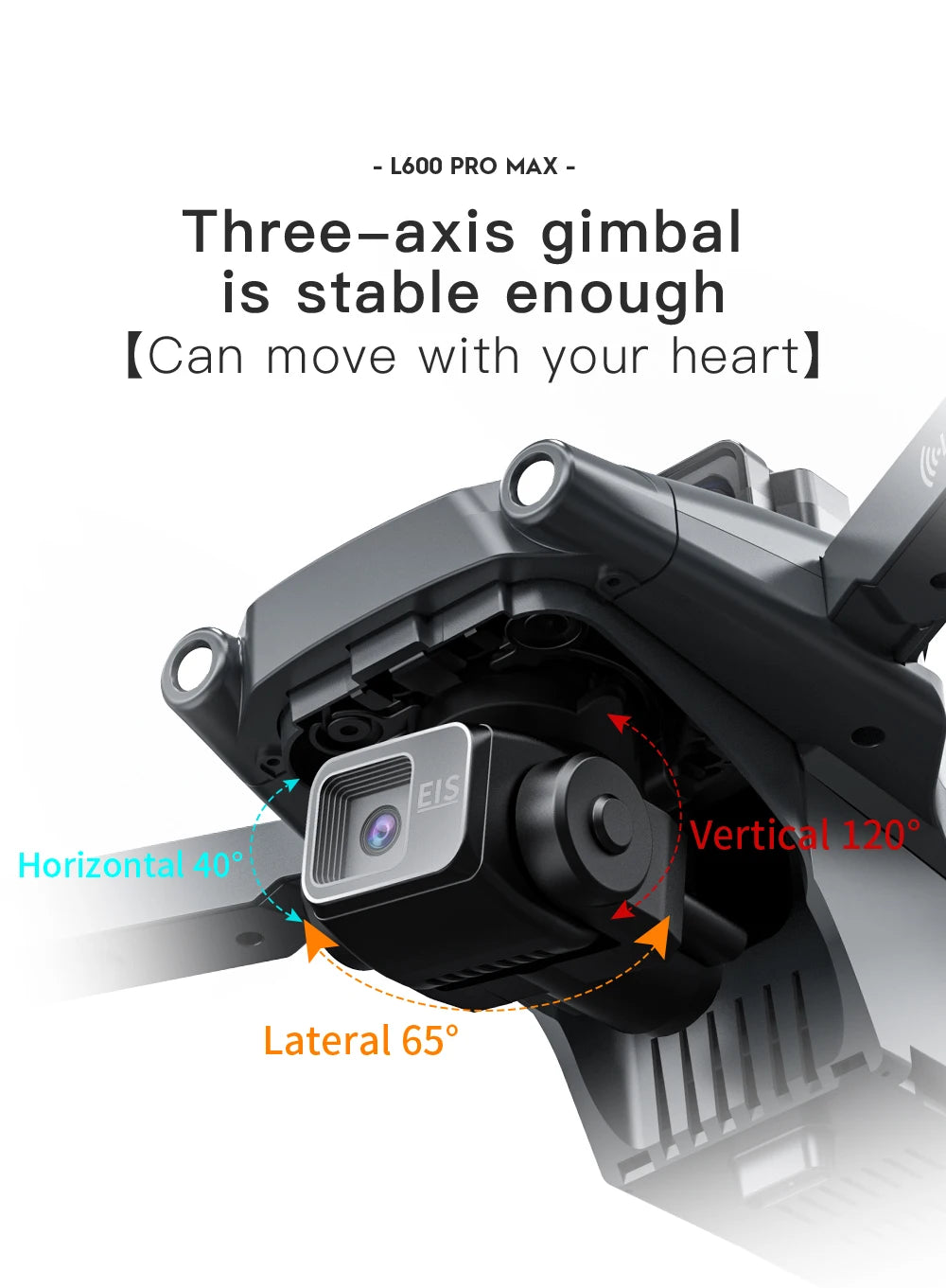 L600 PRO MAX GPS Drone 4K Professional 3-Axis PTZ HD Dual Camera 5G WIFI Obstacle Avoidance Brushless Motor RC Quadcopter Toys