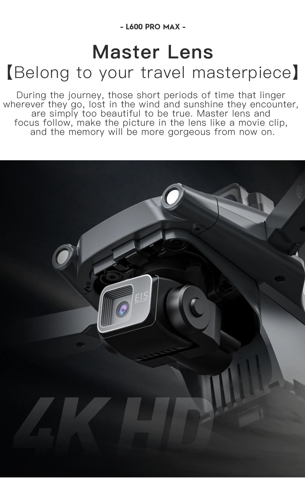 L600 PRO MAX GPS Drone 4K Professional 3-Axis PTZ HD Dual Camera 5G WIFI Obstacle Avoidance Brushless Motor RC Quadcopter Toys