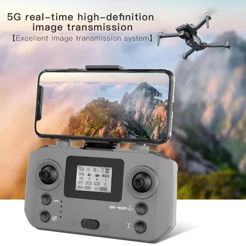 L600 PRO MAX GPS Drone 4K Professional 3-Axis PTZ HD Dual Camera 5G WIFI Obstacle Avoidance Brushless Motor RC Quadcopter Toys