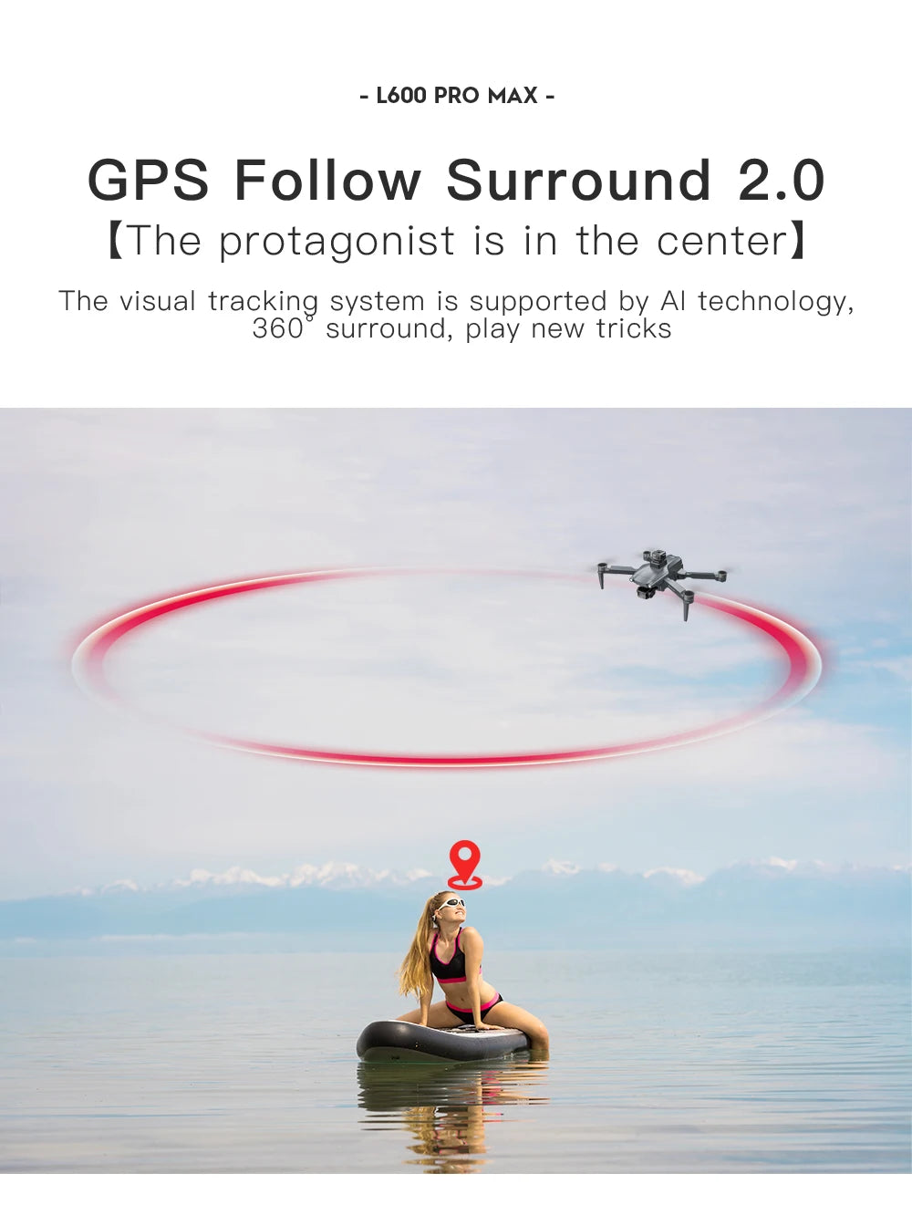 L600 PRO MAX GPS Drone 4K Professional 3-Axis PTZ HD Dual Camera 5G WIFI Obstacle Avoidance Brushless Motor RC Quadcopter Toys